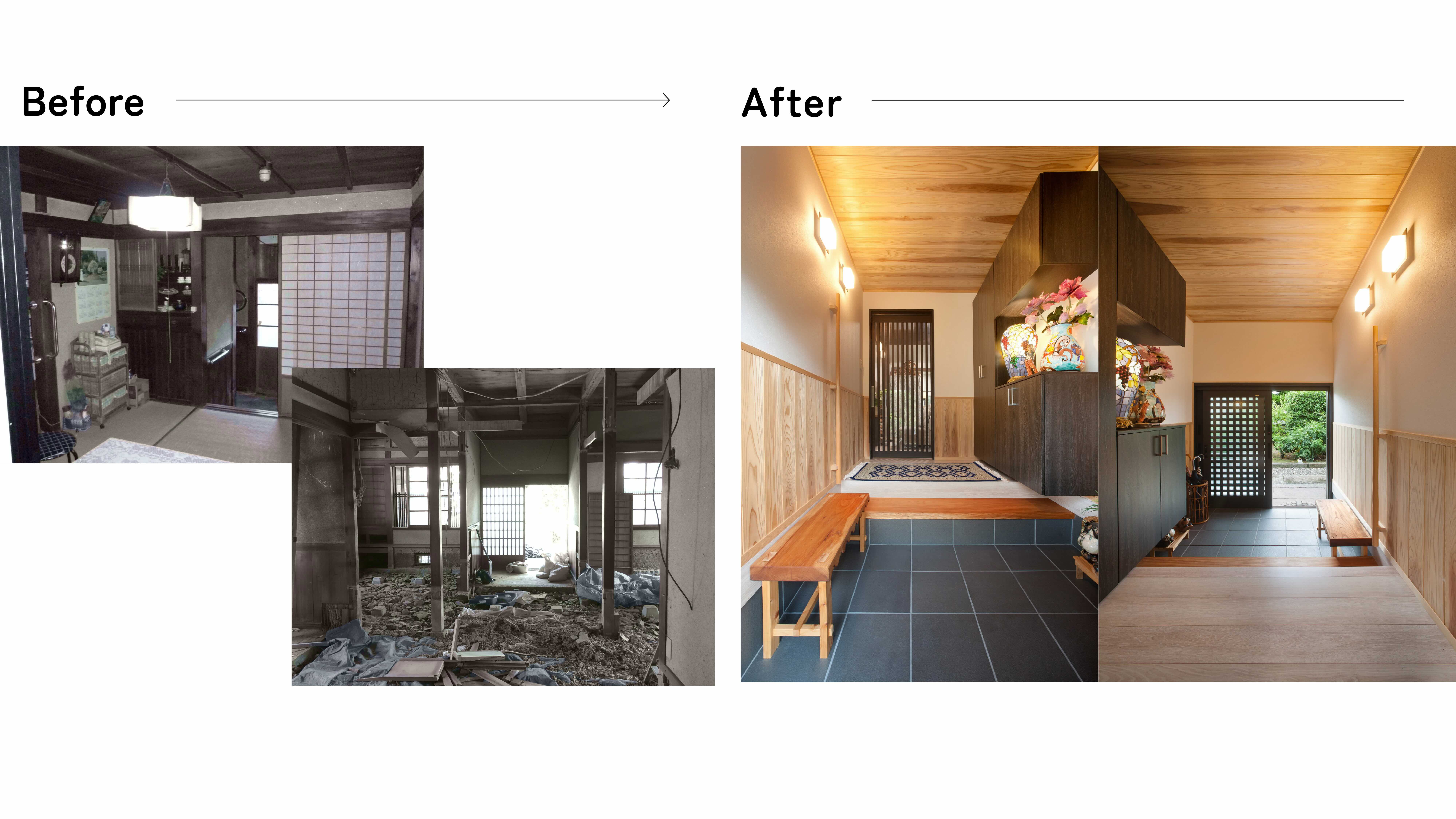 リノベーション施工事例_玄関