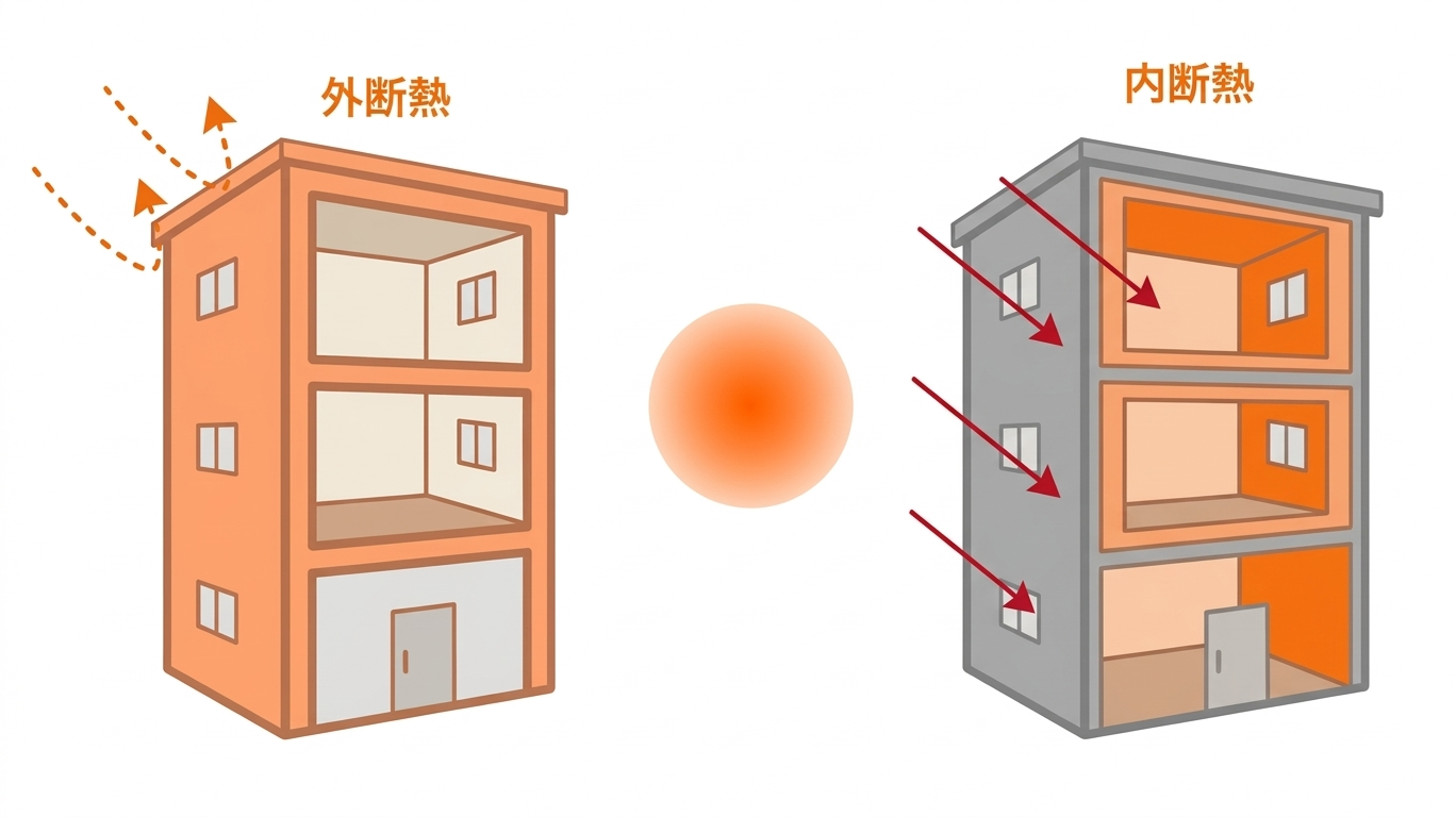 外断熱・内断熱比較