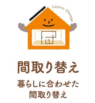 暮らしやすい間取り替え